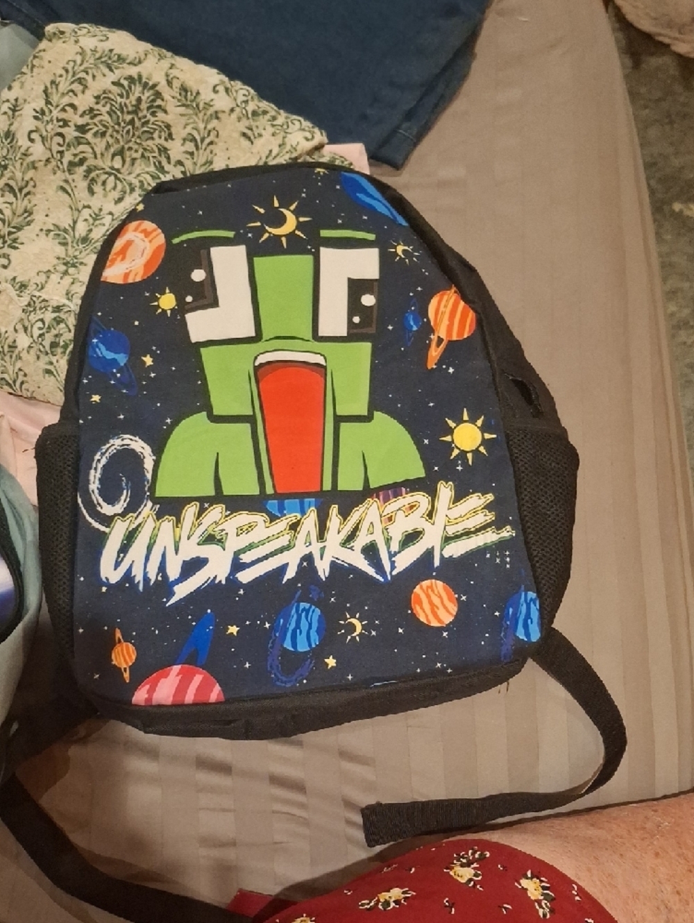 Backpacks -Unspeakable Kids Backpack - Multicolor Lightning Design - Picture 10 of 12